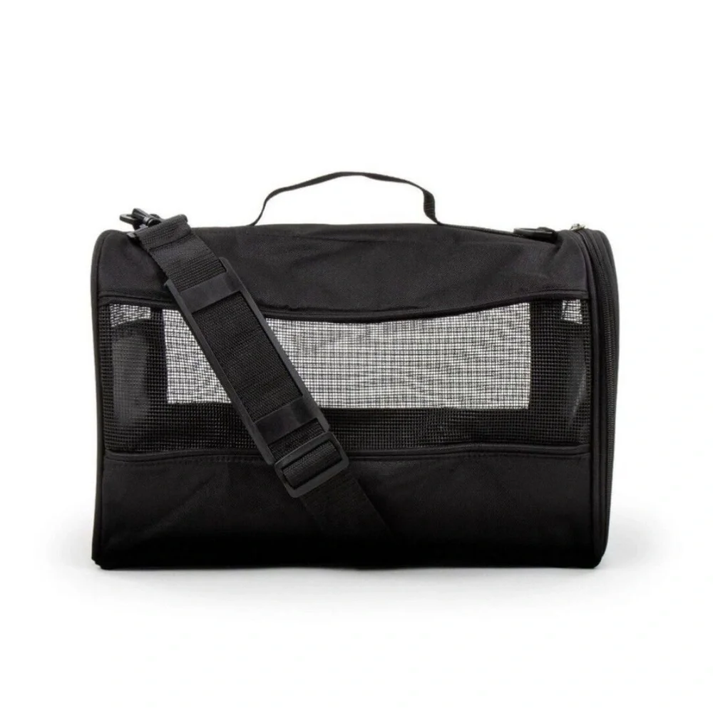 Vibrant Life Small Guaranteed on Board Soft-Sided Pet Carrier, Black,16 lb Limit